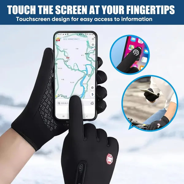 Gants thermiques d'hiver antidérapants pour hommes et femmes