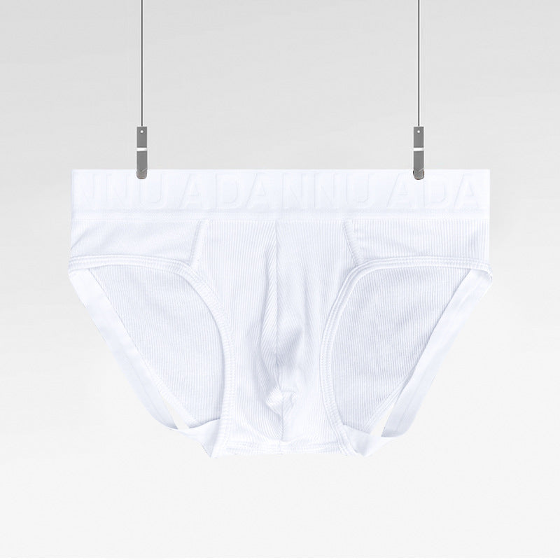 Slips respirants en coton taille basse double pour hommes