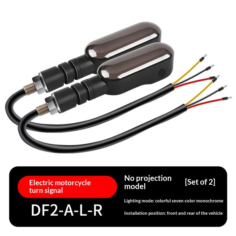 Véhicule électrique 12V Projecteur de motocycle haute luminosité cristal transparent multi-couleur LED Tai