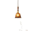 Pendentif en verre léger Ambre style vintage Chandelier