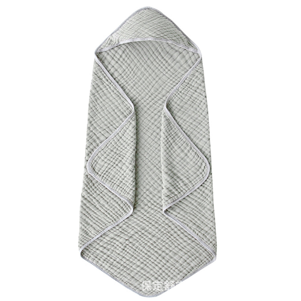 Serviettes à capuche pour bébé pour nouveau-né Muslin coton Serviette de bain pour bébé avec capot pour bébés