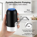 Bouteille électrique USB rechargeable Distributeur automatique d'eau potable