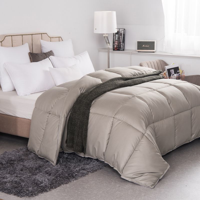 Blanc Goose Down Comforter Couette climatisée