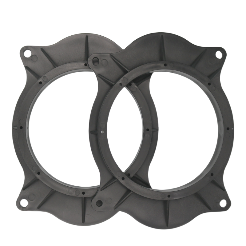 2pcs 6.5inch Black porte haut-parleur adaptateur bagues d'espacement de remplacement pour Levin avec 2 fils Har