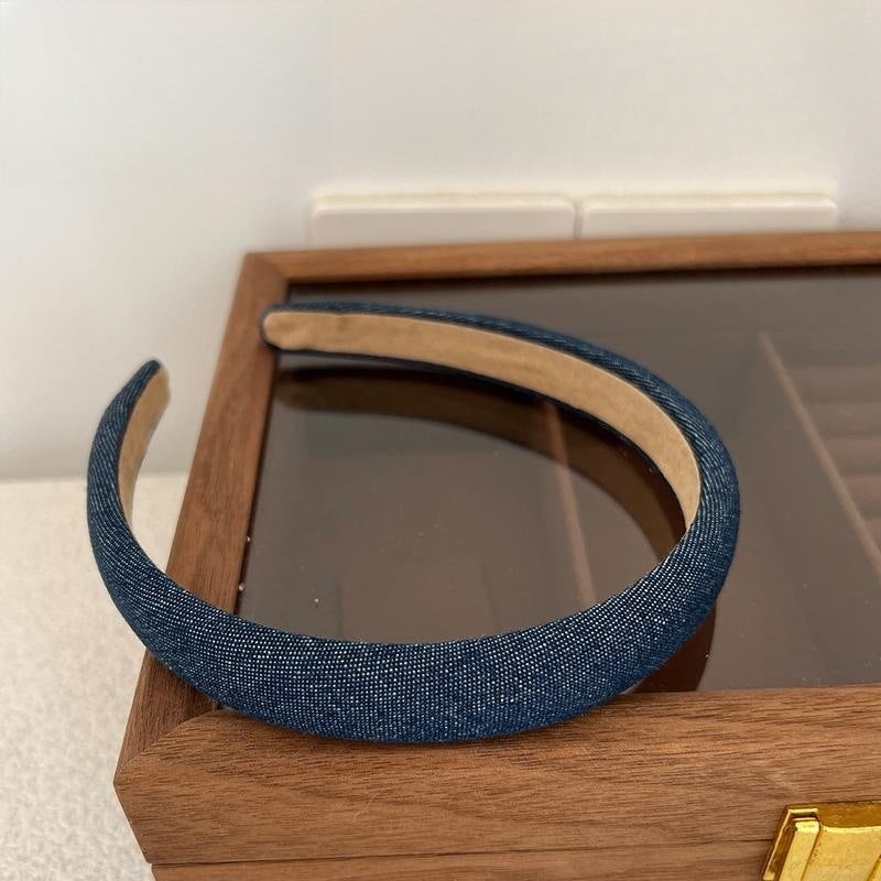 Bande de tête en tissu denim rétro-minoritaire