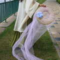 Chapeau Hanfu Chapeau Bambou Rideau en cristal Chivalière Chapeau Bambou Femme Veil