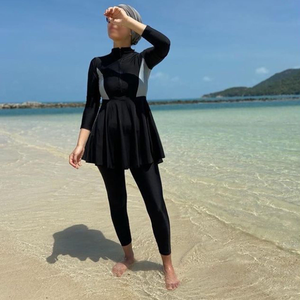 Maillot de bain musulman Femmes trois-pièces Conservateur