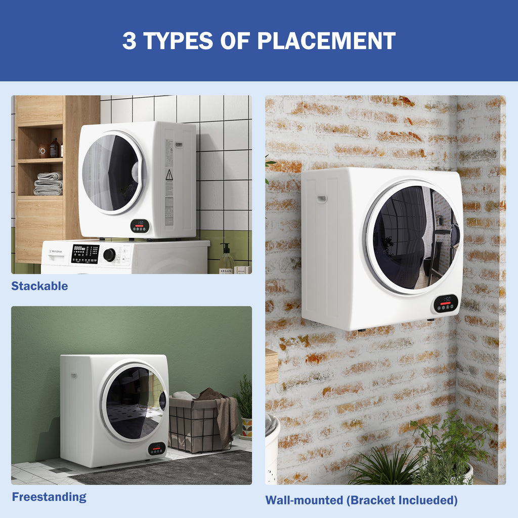 1,5 cu.ft Séchoir à linge portable compact avec séchage intelligent pour appartements Do