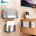 Non-perforated wall-mounted router placement rack