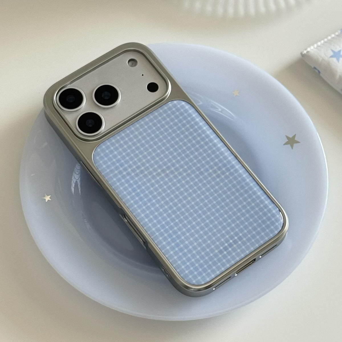Versatile Silver Plated Polka-Dot Phone Case