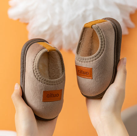 Pantoufles de coton pour enfants pour l'automne et l'hiver