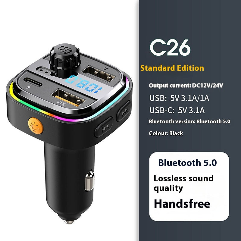 Bluetooth Automotive MP3 Chargeur de lecteur multifonctions véhicule FM Emitter Car Char