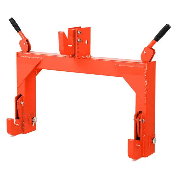 Adaptateur 3 Pt Quick Hitch pour tracteur à boulons réglable de catégorie 1 et 2 W 3000lb