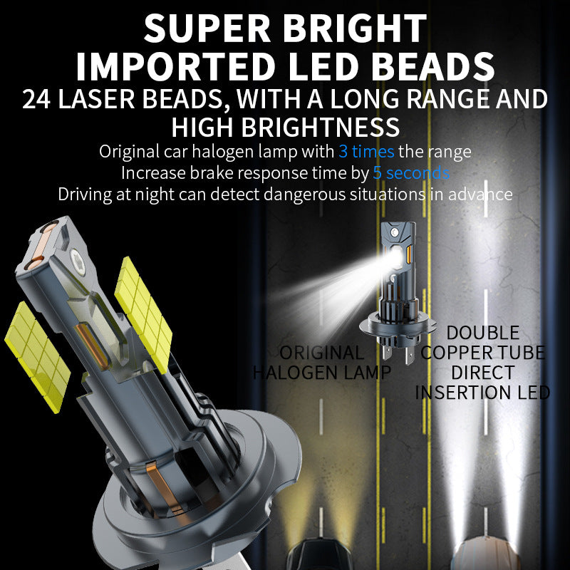 Exclusivité de l'alimentation transfrontalière des phares conduits de voiture Laser Plug In Direct H7H1H1 High Brigh