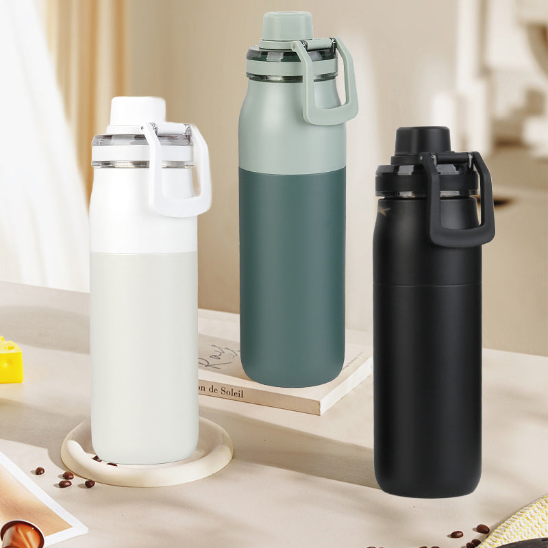 Bouteille d'eau portable à grande capacité en acier inoxydable 304