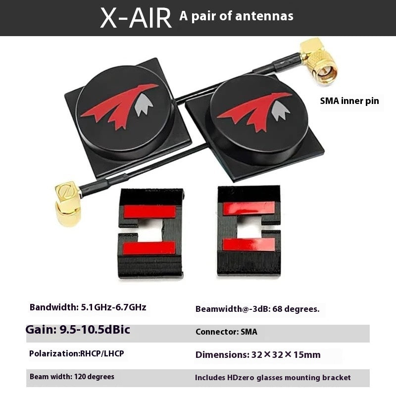 TRUERC X-AIR MKII Antenne Antenne Verres Réception