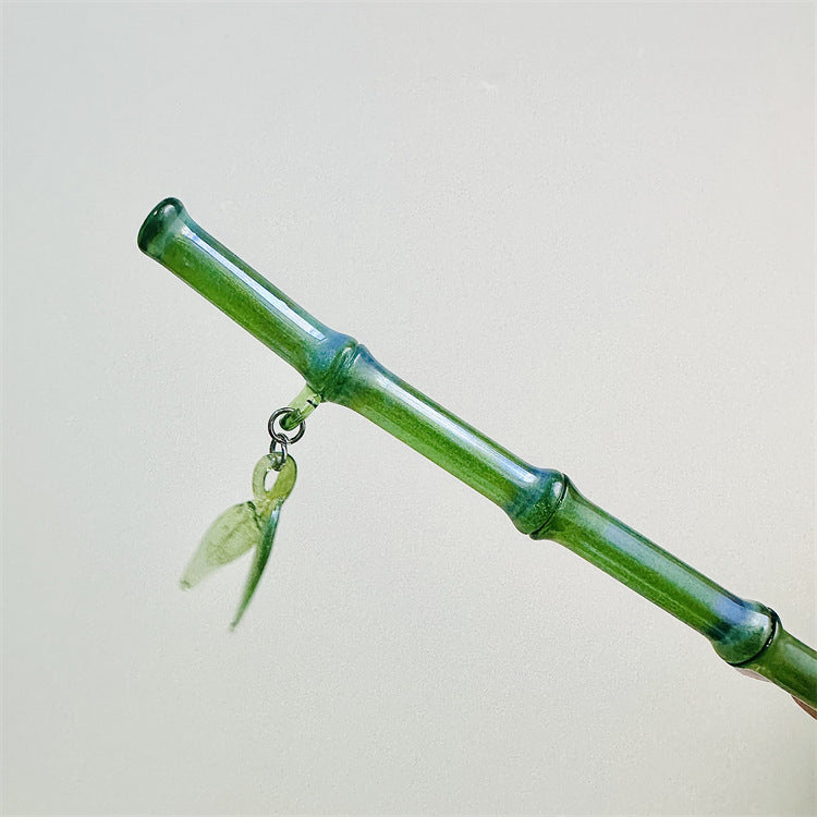 Étoile de nuit éternelle émaillée feuille de bambou épingle à cheveux