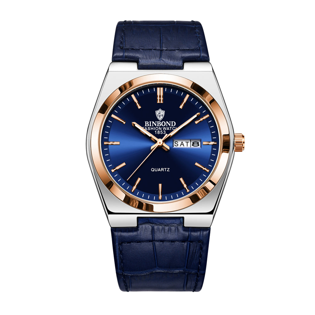 Léger Luxury Casual Business Quartz Watch Hommes