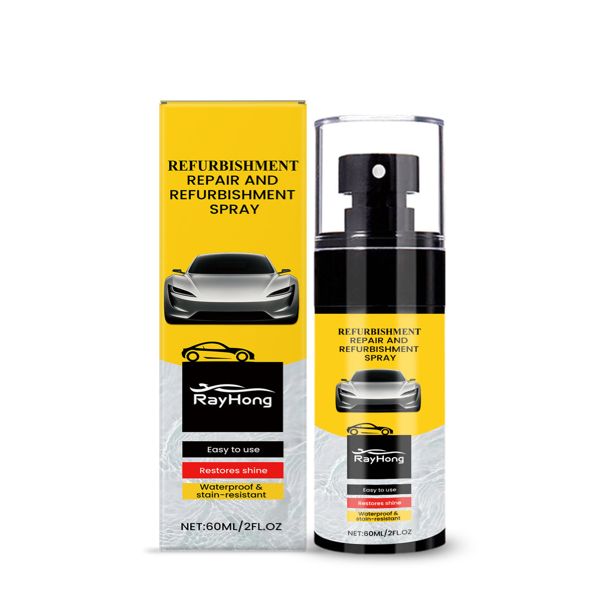 Spray de rénovation en plastique automobile