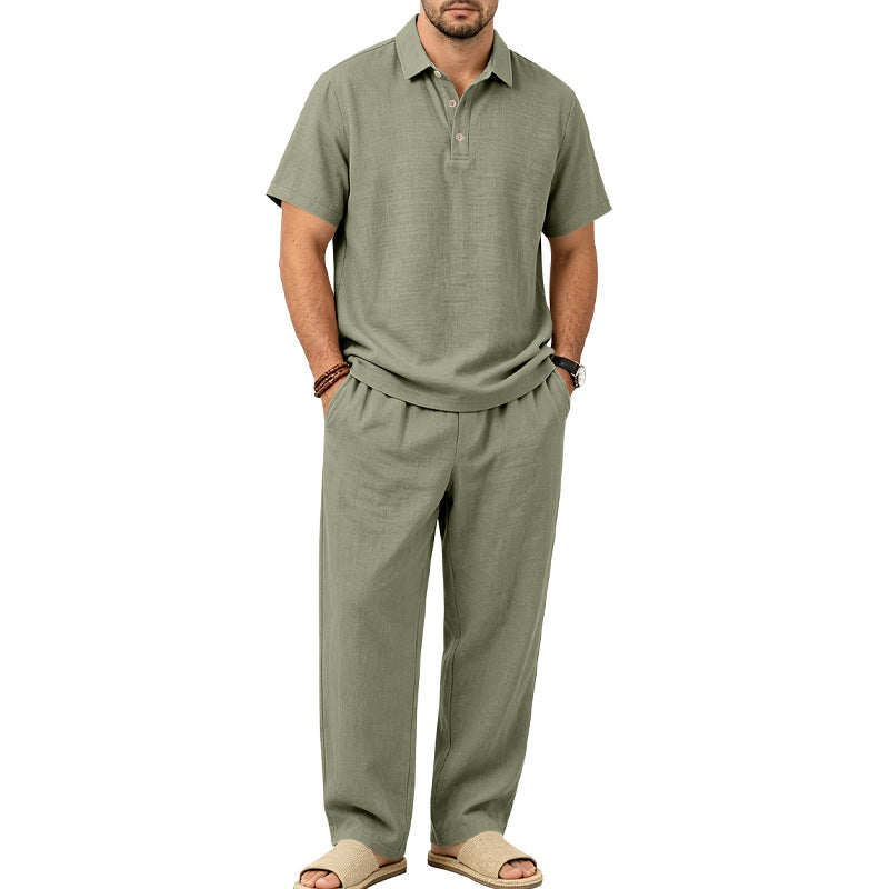 Haut à manches courtes et pantalons pour hommes