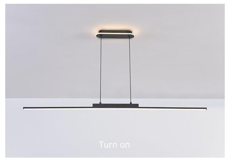 Nordic Minimalist Long aluminium bar lumière de comptoir