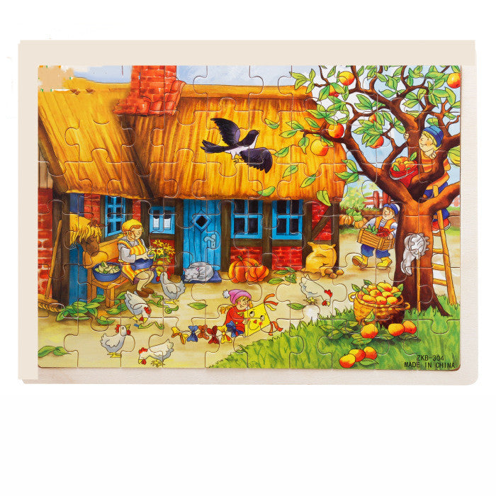 Enfants en bois Enfants Puzzle éducation précoce 60 pièces