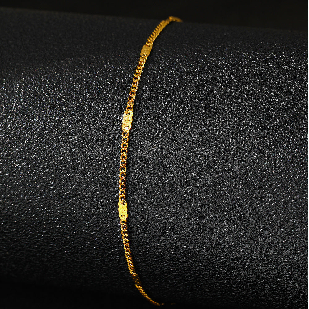 Anklet fashionable en acier inoxydable