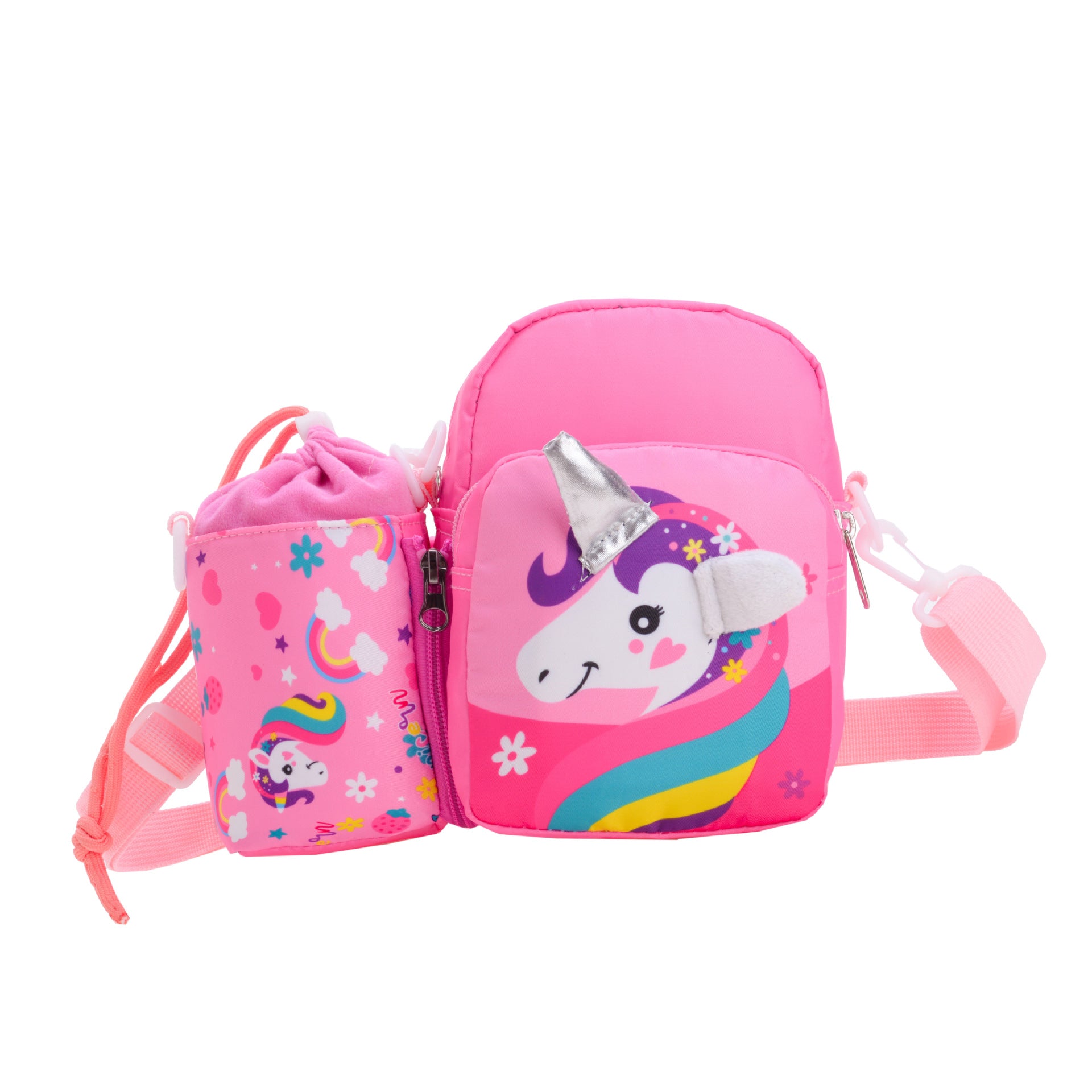 Filles et Garçons Convertible Crossbody Sac à Dos Mignon Petite bouteille d'eau Sac à Dos pour l'extérieur