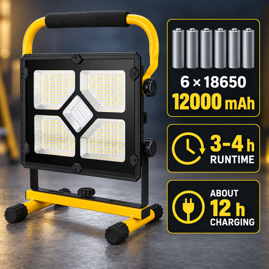 Type d'affichage de batterie rechargeable alimenté par l'énergie solaire C 18650 W878 1 188 LED Light d'inondation 4