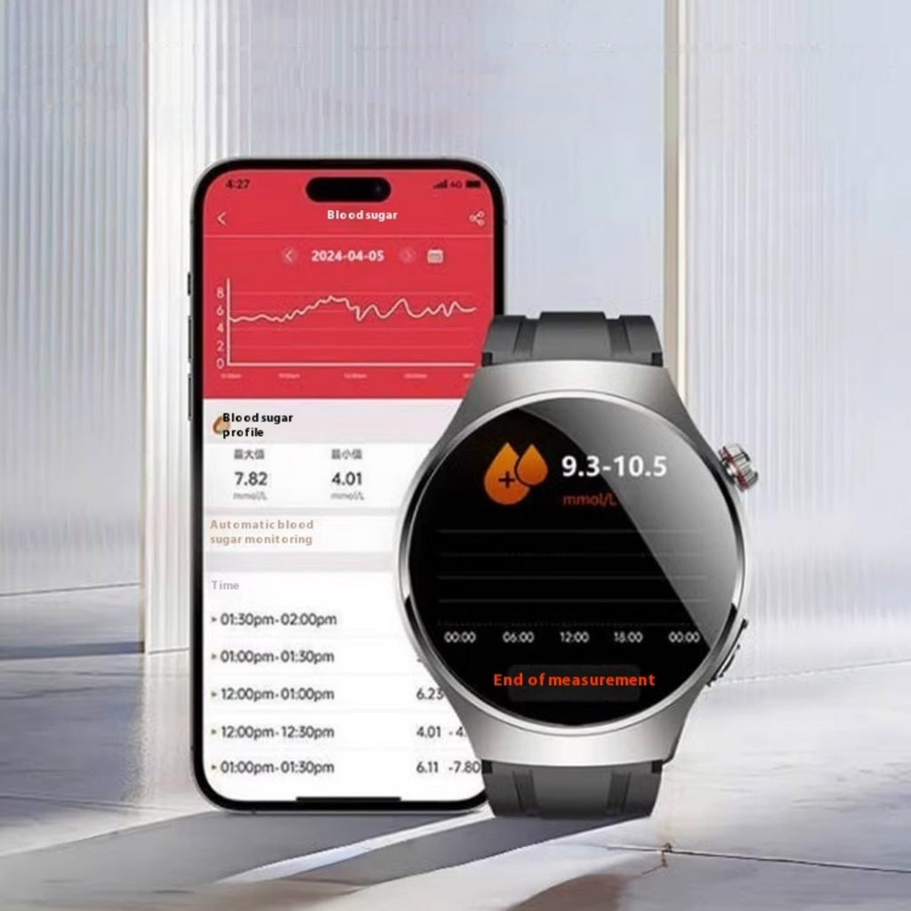 Montre de glycémie non invasive ECG Blood Pressure Heart Rate Smart Bracelet