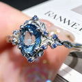 Bague en cuivre personnalisée avec incrustation Zircon