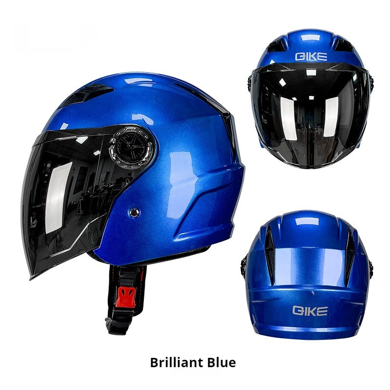 Trois-quarts Casque Commerce extérieur Moto de voiture électrique Quatre saisons Universal ABS Helm