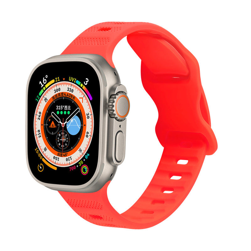 Couple Solid Color Montres de sport monochrome bracelet en silicone
