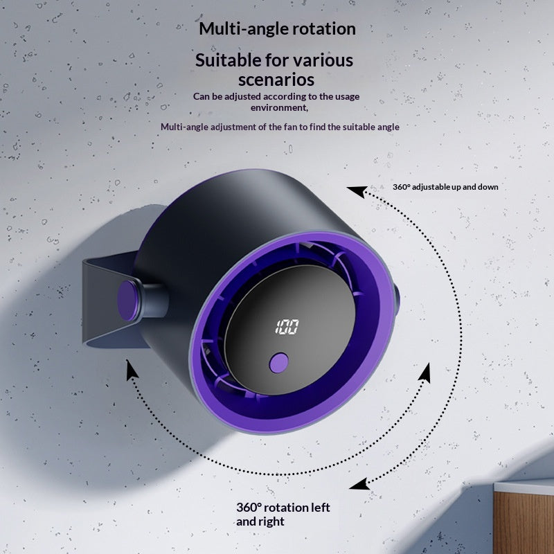 Charge de bureau ménager Smart Digital-display Mini ventilateur