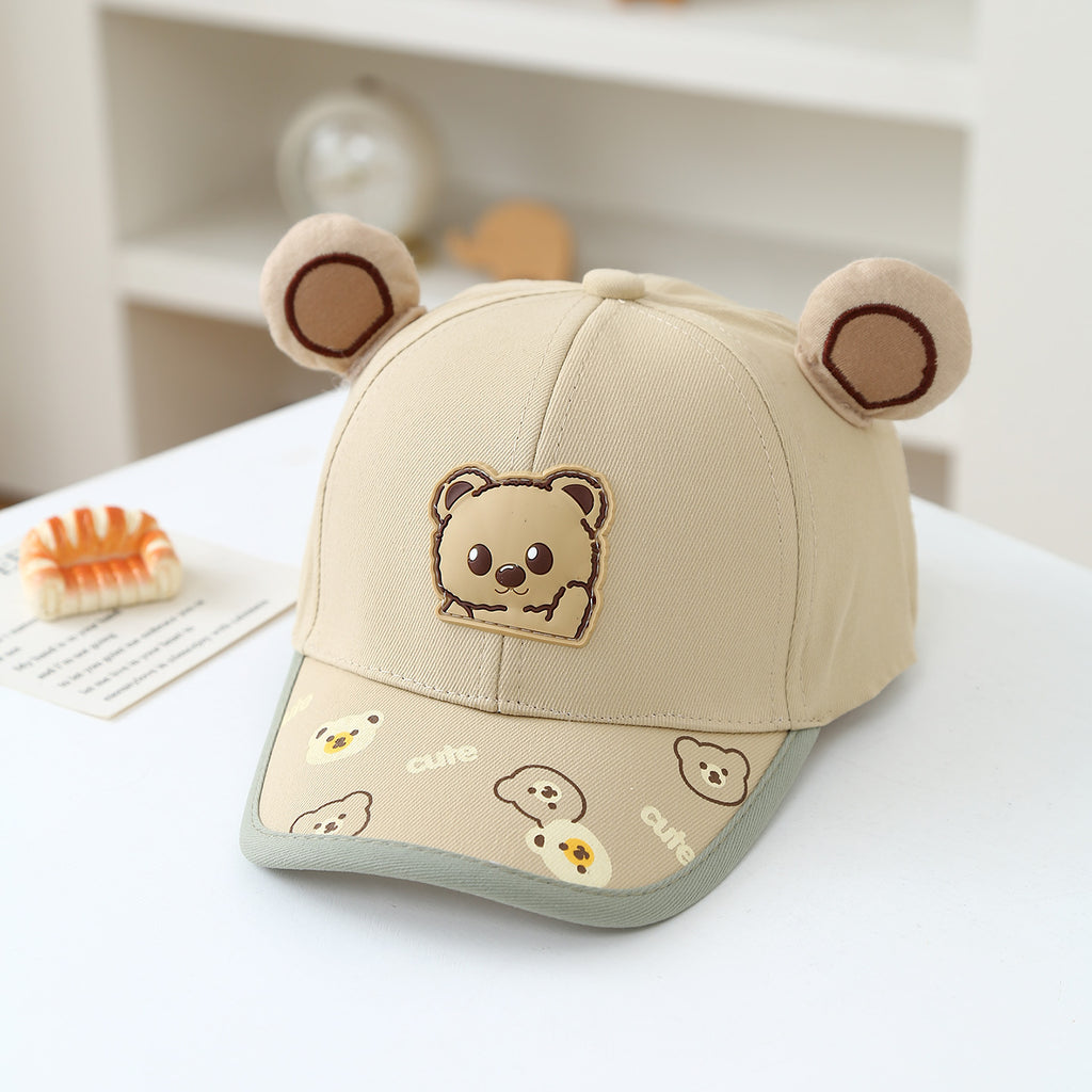 Mignon Oreilles d'ours en trois dimensions Caricature Imprimer Casquette de baseball pour enfants