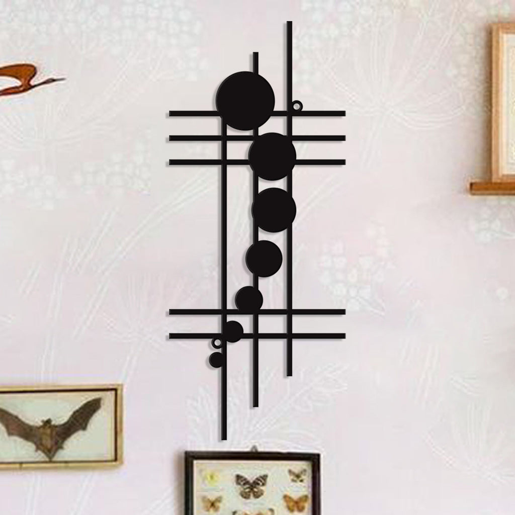 Décor de mur en métal géométrique moderne artistique