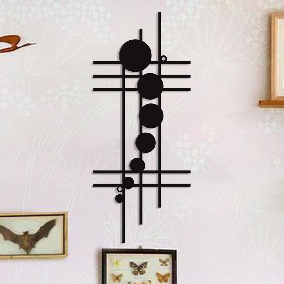 Décor de mur en métal géométrique moderne artistique