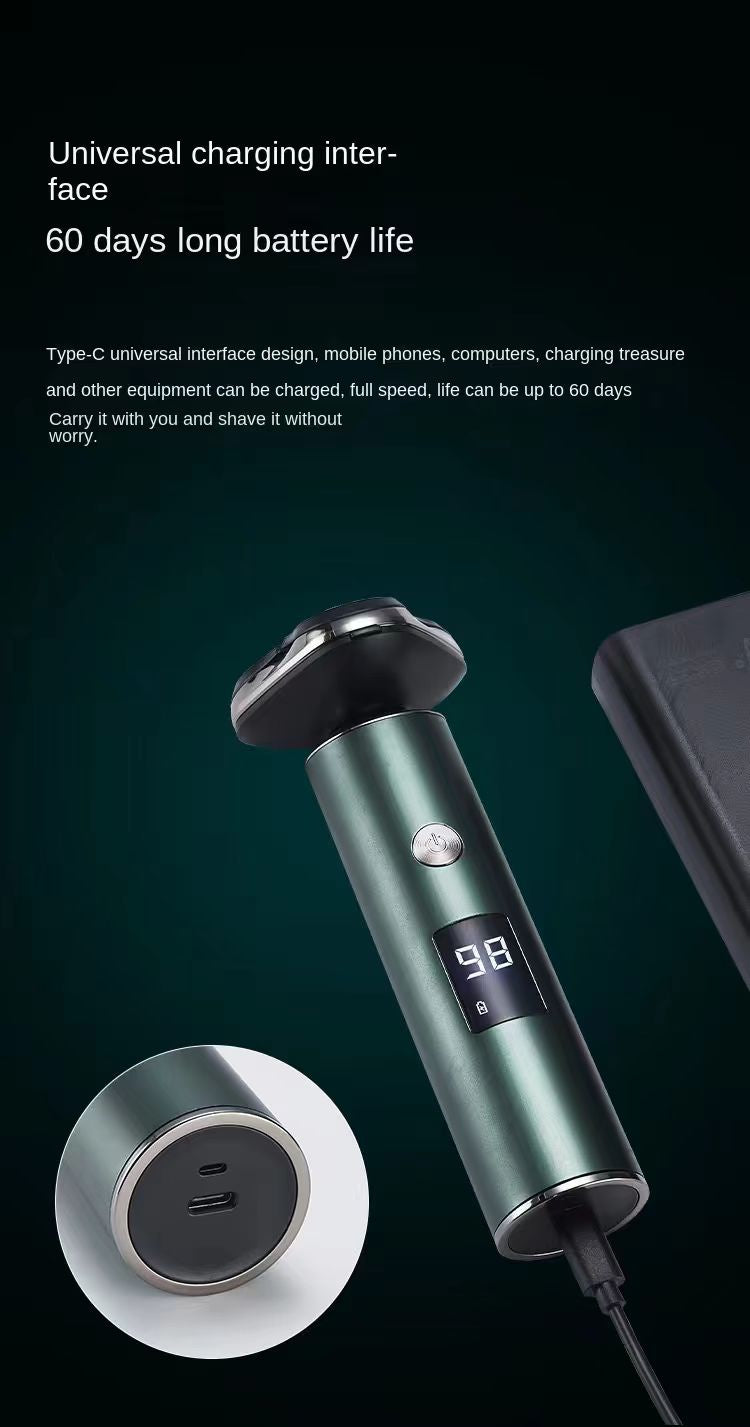 Rasoir électrique homme triple tête rasoir Voyage portable lavable