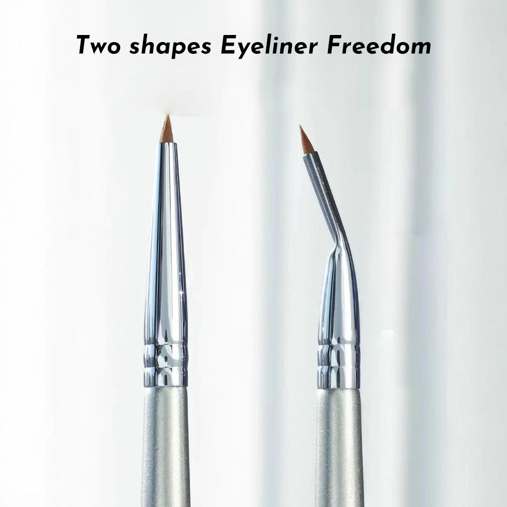 Brush Eyeliner Bend Head Détails des yeux Brosse de maquillage sous les yeux Pinceau pour femmes Lin fin