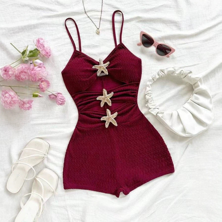 Femmes Ruffled Sea StarMaillot de bain OnePiece