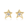 S925 Boucles d'oreilles Sterling Silver Star Stud