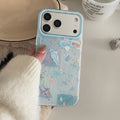 Double Layer Glitter Blue Ocean Jellyfish Phone Case