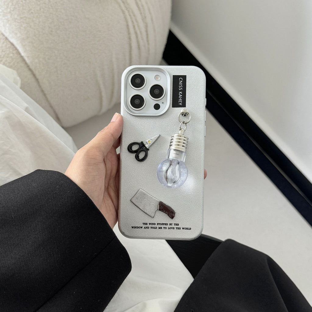 Trendy Cool et Cas de téléphone en argent créatif avec un style unique