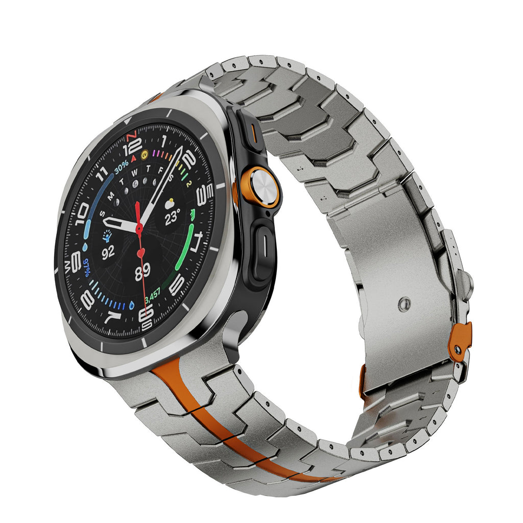 Simple Casual Pure Titanium Bracelet solide en métal