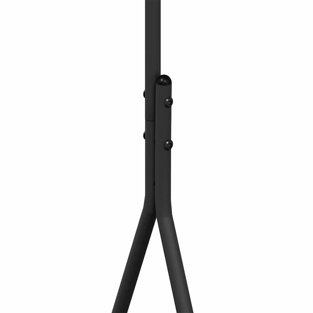 Sac de vêtements avec plateau noir 100 x 56 x 154 cm Acier