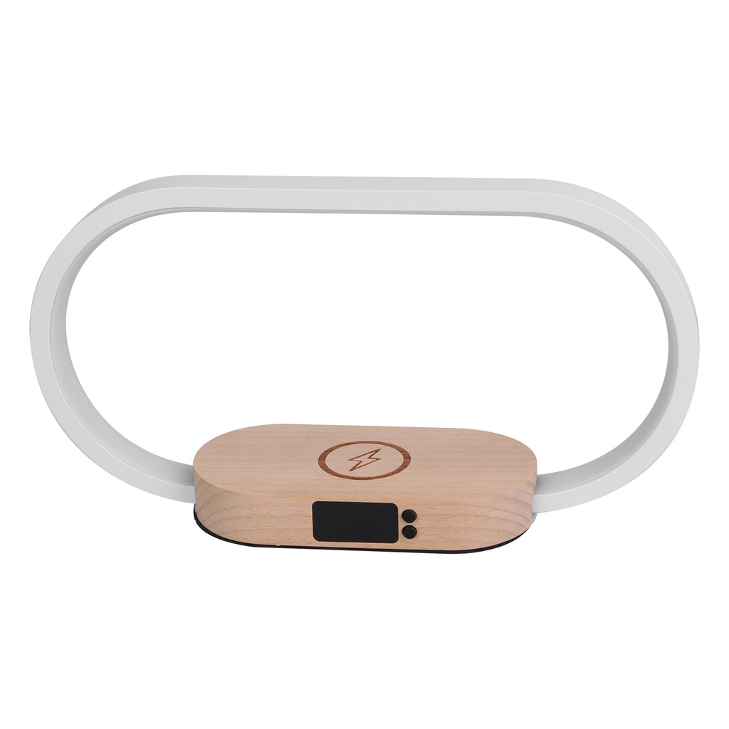 1 Set Table de lit lampe de contrôle tactile lampe avec horloge sans fil charge lampe de bureau LED