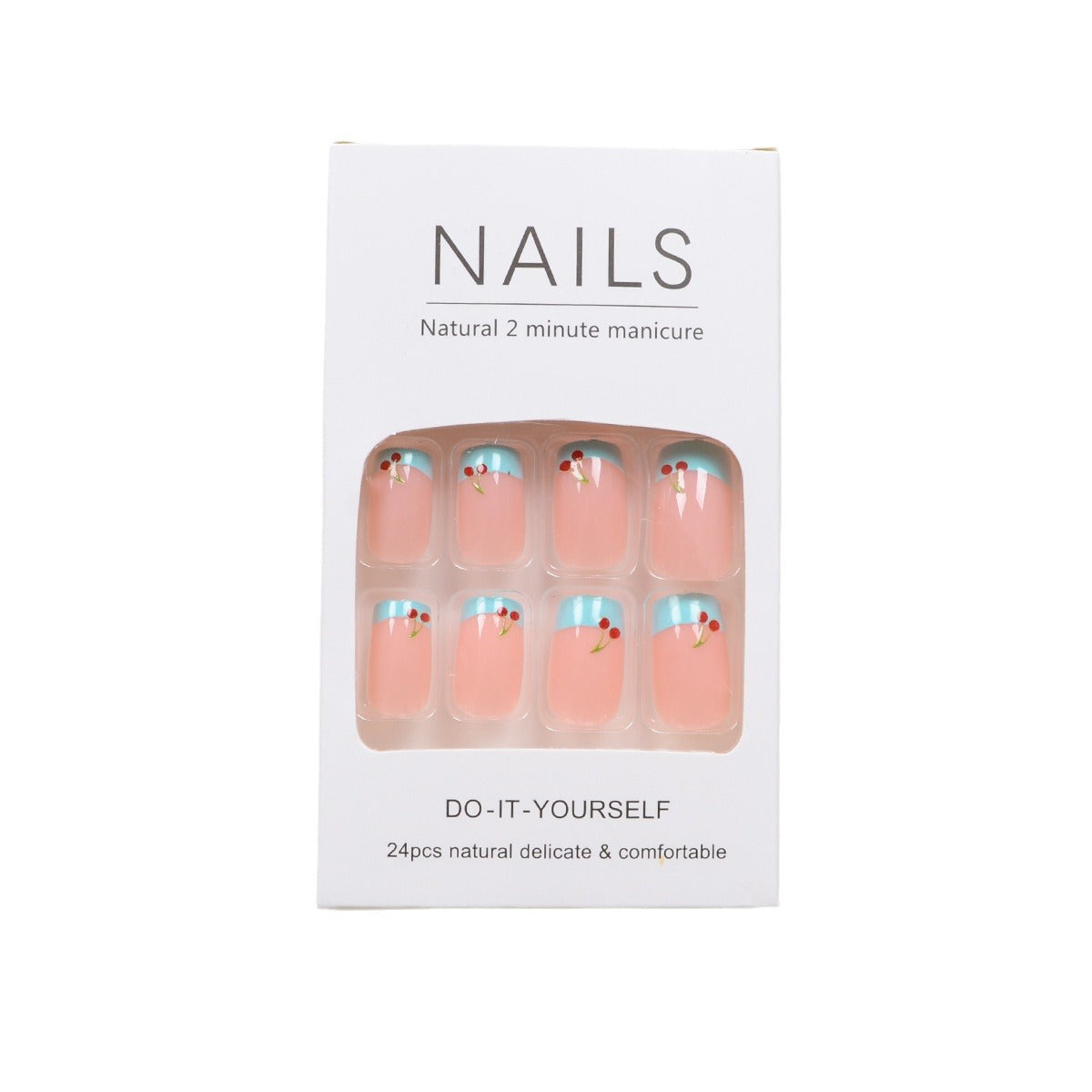 European And American Wear Armor Bleu clair Nail Patch Français