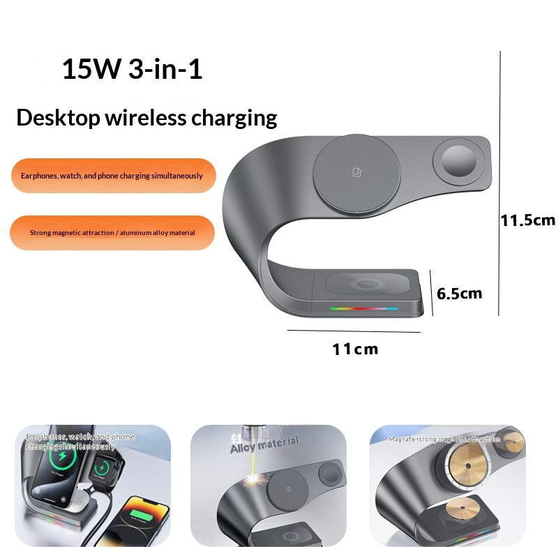 15W Chargeur sans fil magnétique de charge ultrarapide