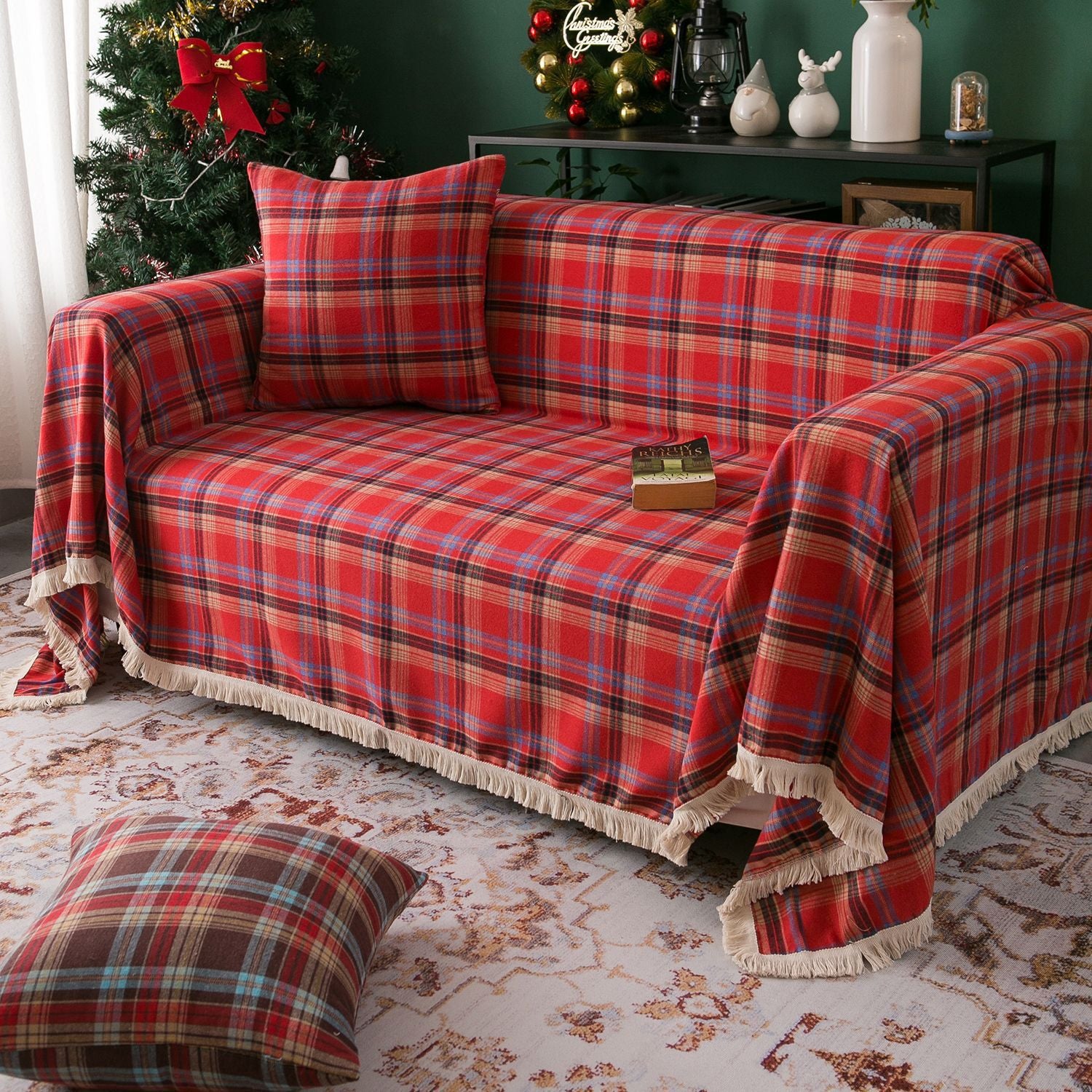 Couverture de canapé multifonctionnelle pour Noël