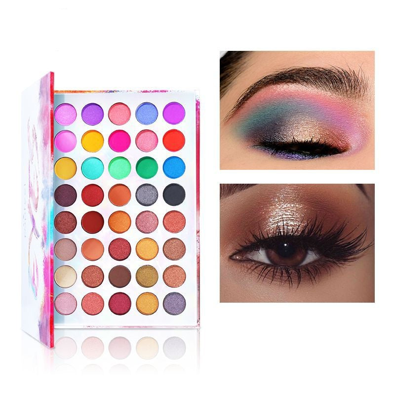 Shadow d'oeil de maquillage mixte multicolore Shimmer Matte